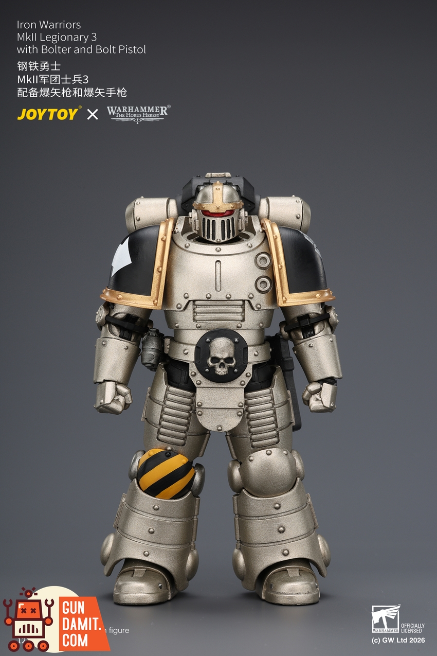 JoyToy JT04476 1/18 Warhammer The Horus Heresy Iron Warriors MkII Legionary3 with Bolter and Bolt Pistol - View 1 JoyToy JT04476 1/18 Warhammer The Horus Heresy Iron Warriors MkII Legionary3 with Bolter and Bolt Pistol - View 1