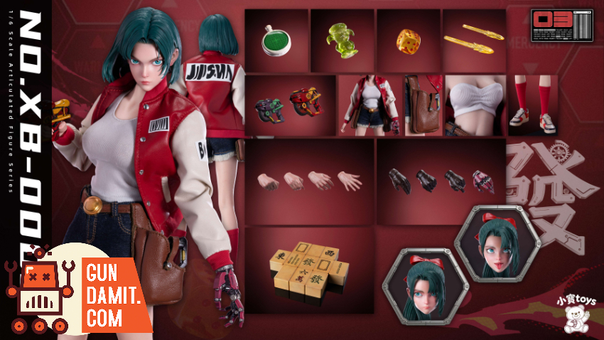 XiaoBao Toys 1/6 XB-0003 Wealth Girl Blue Hair Enchantress - View 3 XiaoBao Toys 1/6 XB-0003 Wealth Girl Blue Hair Enchantress - View 3