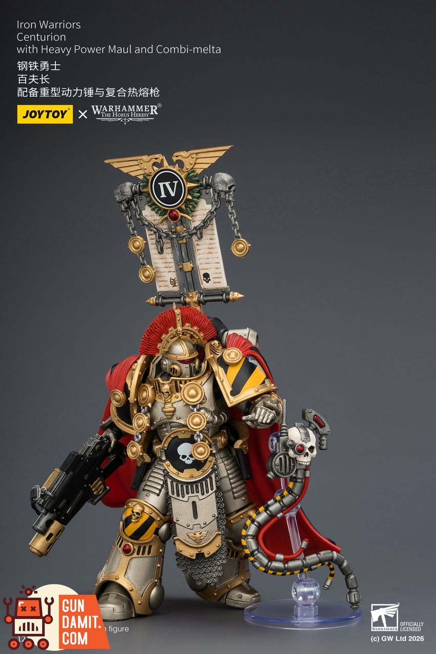 JoyToy JT04391 1/18 Warhammer The Horus Heresy Iron Warriors Centurion with Heavy Power Maul and Combi-melta - View 8 JoyToy JT04391 1/18 Warhammer The Horus Heresy Iron Warriors Centurion with Heavy Power Maul and Combi-melta - View 8