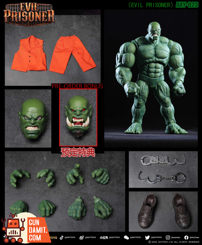 AXYTOYS AXY-023 Evil Prisoner Green Ver. - View 1 AXYTOYS AXY-023 Evil Prisoner Green Ver. - View 1
