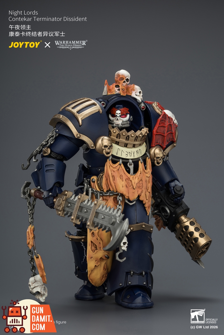 JoyToy JT04551 1/18 Warhammer The Horus Heresy Night Lords Contekar Terminator Dissident - View 5 JoyToy JT04551 1/18 Warhammer The Horus Heresy Night Lords Contekar Terminator Dissident - View 5