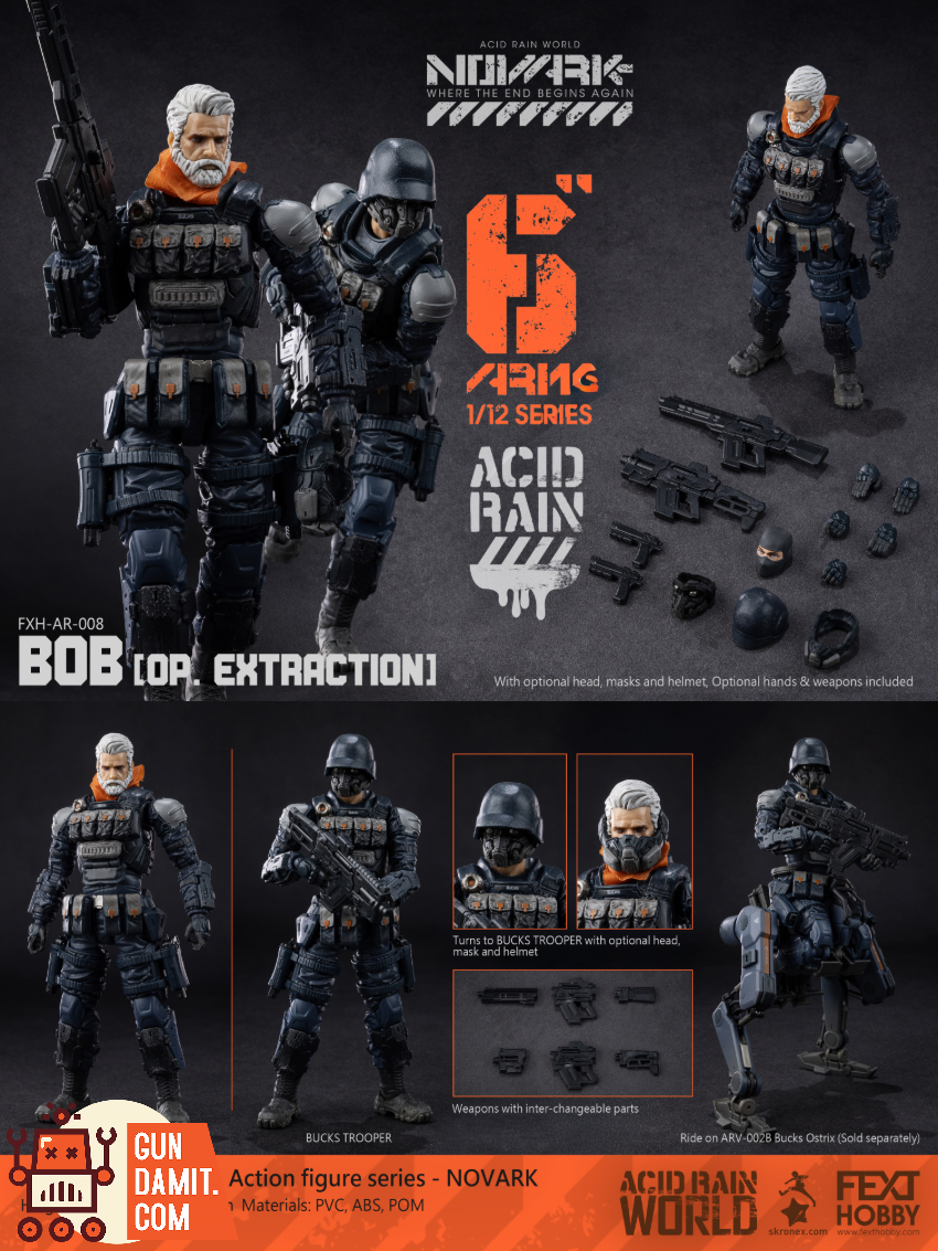 Fext Hobby 1/12 FXH-AR-007 & FXH-AR-008 & FXH-AR-009 Acid Rain Novark Marine Trooper & Bob & Jack Set of 3 - View 29 Fext Hobby 1/12 FXH-AR-007 & FXH-AR-008 & FXH-AR-009 Acid Rain Novark Marine Trooper & Bob & Jack Set of 3 - View 29