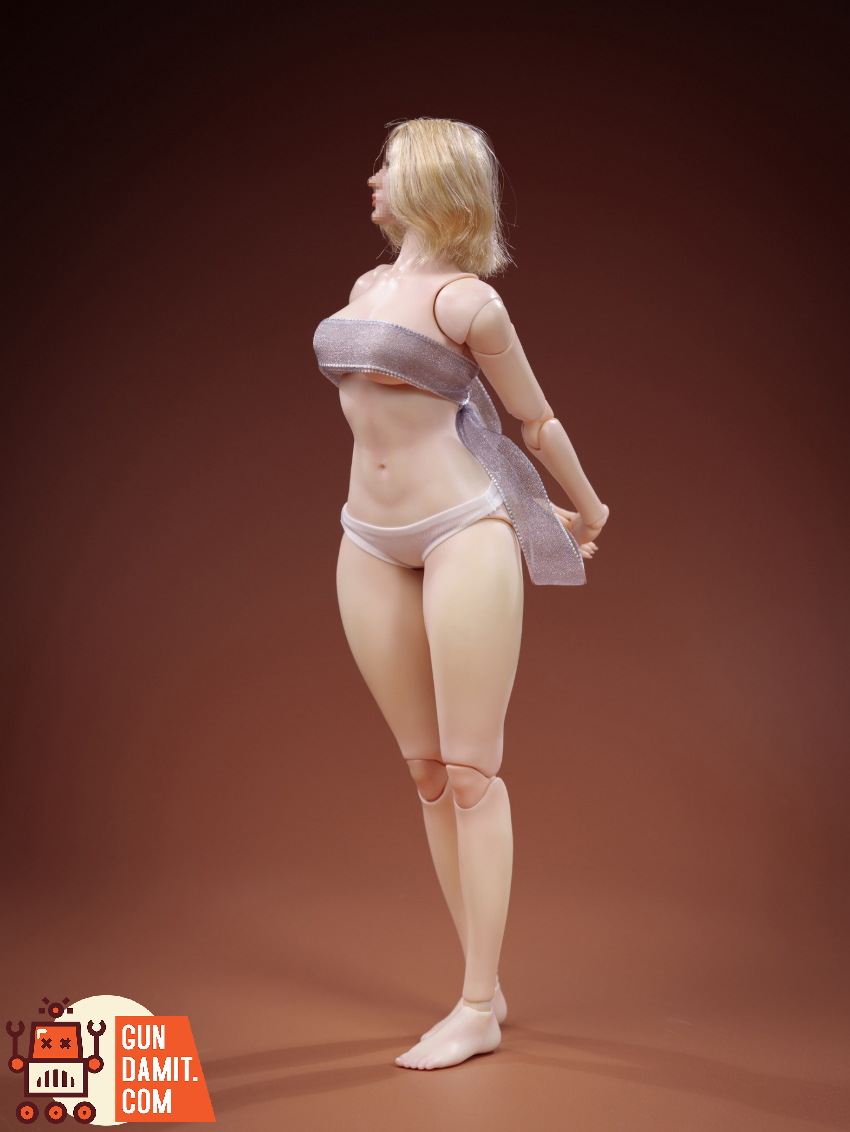 trickyMan12 & WORKING DIVA 1/6 FB-10032 DT06A Female Tall and Curvy Body Type Dewy Cold Toned Fair Skin Version - View 6 trickyMan12 & WORKING DIVA 1/6 FB-10032 DT06A Female Tall and Curvy Body Type Dewy Cold Toned Fair Skin Version - View 6