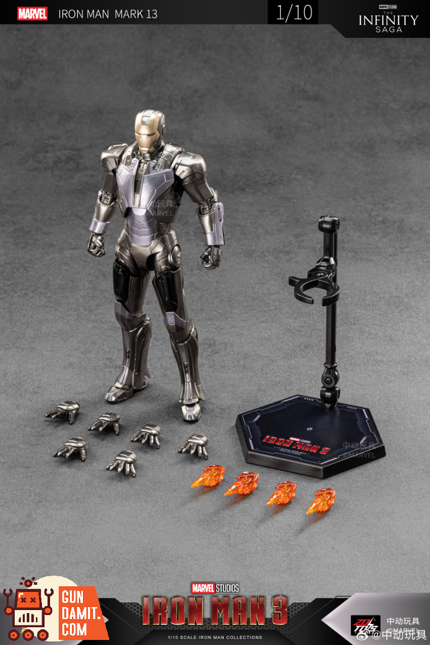 ZT Toys 1/10 Iron Man 3 MK13 - View 9 ZT Toys 1/10 Iron Man 3 MK13 - View 9