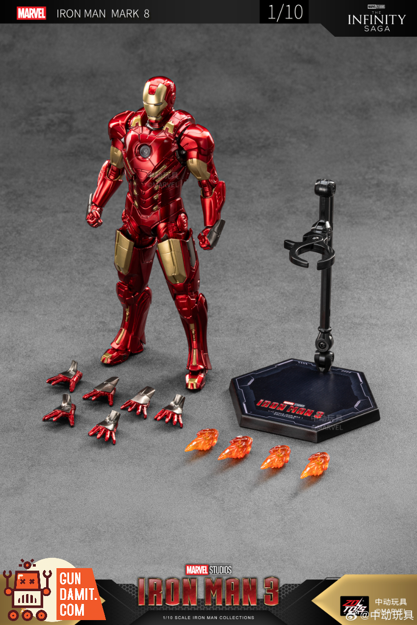 ZT Toys 1/10 Iron Man 3 MK8 - View 8 ZT Toys 1/10 Iron Man 3 MK8 - View 8