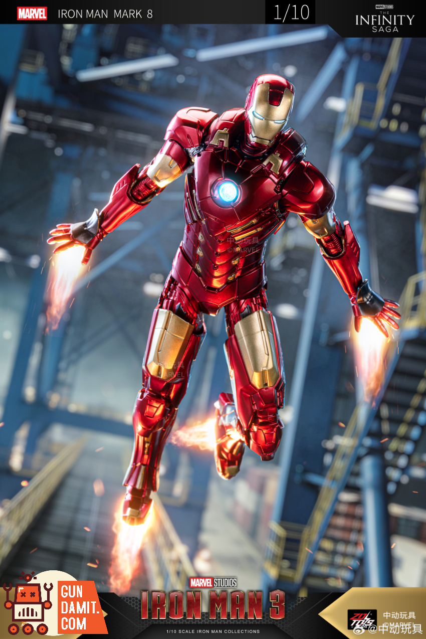 ZT Toys 1/10 Iron Man 3 MK8 - View 9 ZT Toys 1/10 Iron Man 3 MK8 - View 9