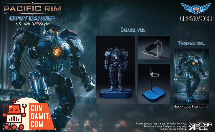 Star Ace Toys SA7012 Pacific Rim Gipsy Danger DefoStyle Figure Single Deluxe Ver. - View 6 Star Ace Toys SA7012 Pacific Rim Gipsy Danger DefoStyle Figure Single Deluxe Ver. - View 6