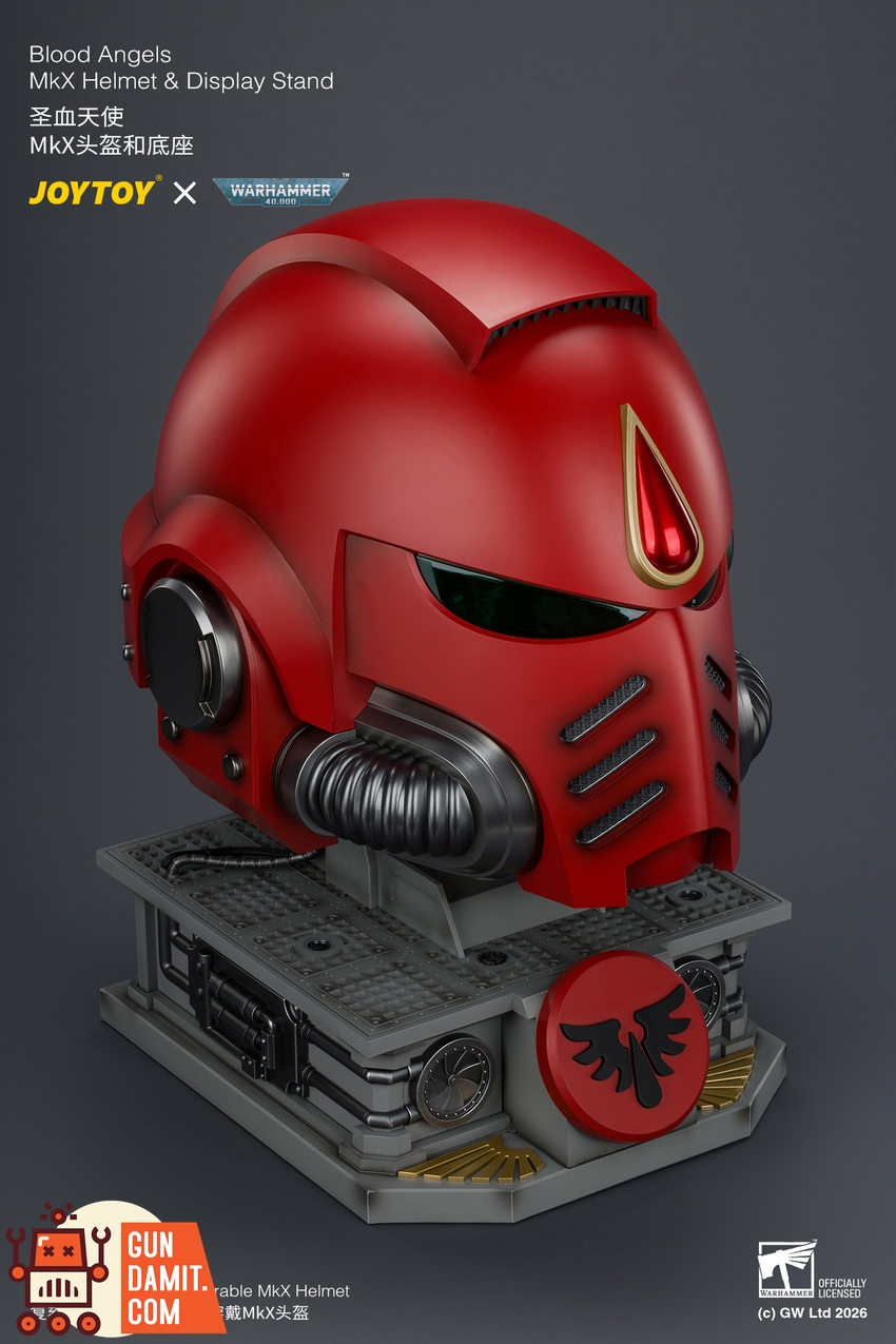 JoyToy JT04919 1/1 Warhammer 40K Blood Angels MkX Helmet & Display Stand - View 9 JoyToy JT04919 1/1 Warhammer 40K Blood Angels MkX Helmet & Display Stand - View 9