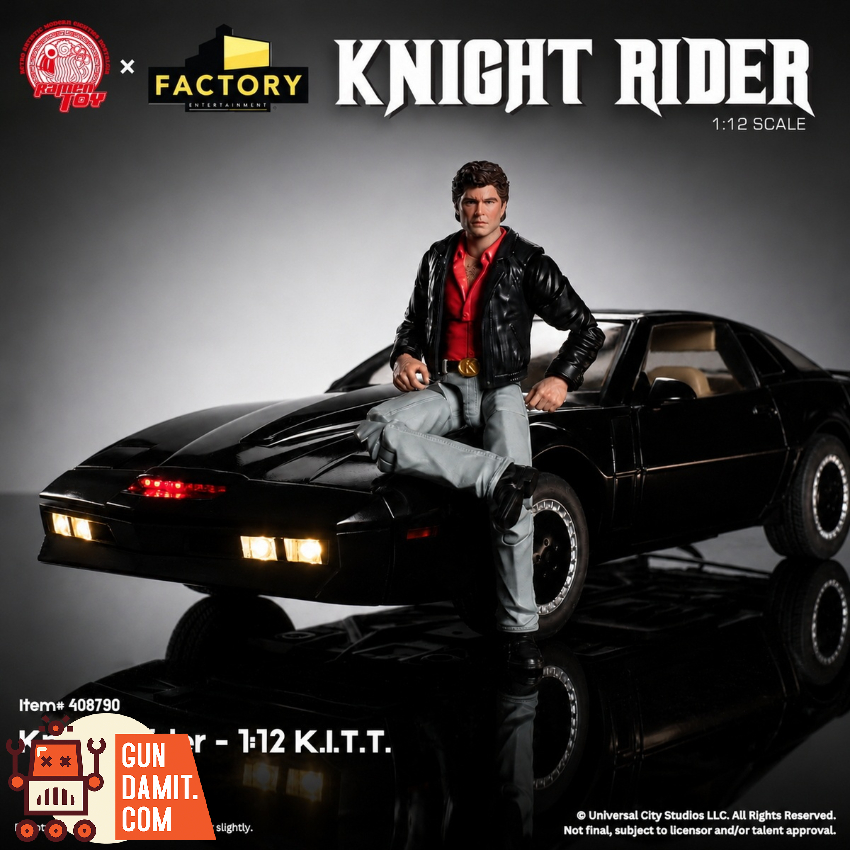 Ramen Toy 1/12 Official Licensed Knight Rider Michael Knight & KITT - View 2 Ramen Toy 1/12 Official Licensed Knight Rider Michael Knight & KITT - View 2