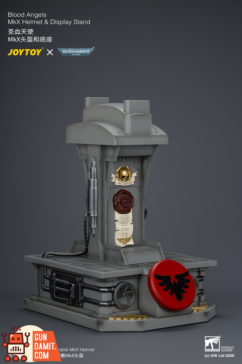 JoyToy JT04919 1/1 Warhammer 40K Blood Angels MkX Helmet & Display Stand - View 17 JoyToy JT04919 1/1 Warhammer 40K Blood Angels MkX Helmet & Display Stand - View 17