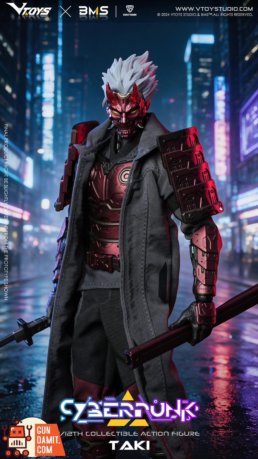 VToys 1/12 VSD012 Cyberpunk Samurai The Crimson Dawn of the Blade WF Limited Ver. - View 1 VToys 1/12 VSD012 Cyberpunk Samurai The Crimson Dawn of the Blade WF Limited Ver. - View 1