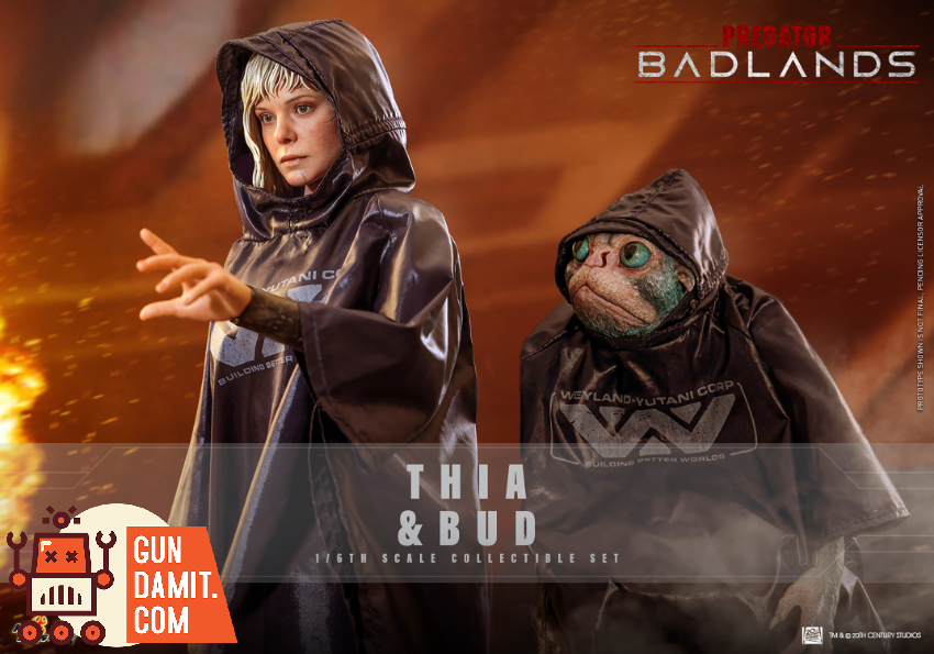 HotToys 1/6 MMS900 Predator: Badlands Thia and Bud - View 1 HotToys 1/6 MMS900 Predator: Badlands Thia and Bud - View 1