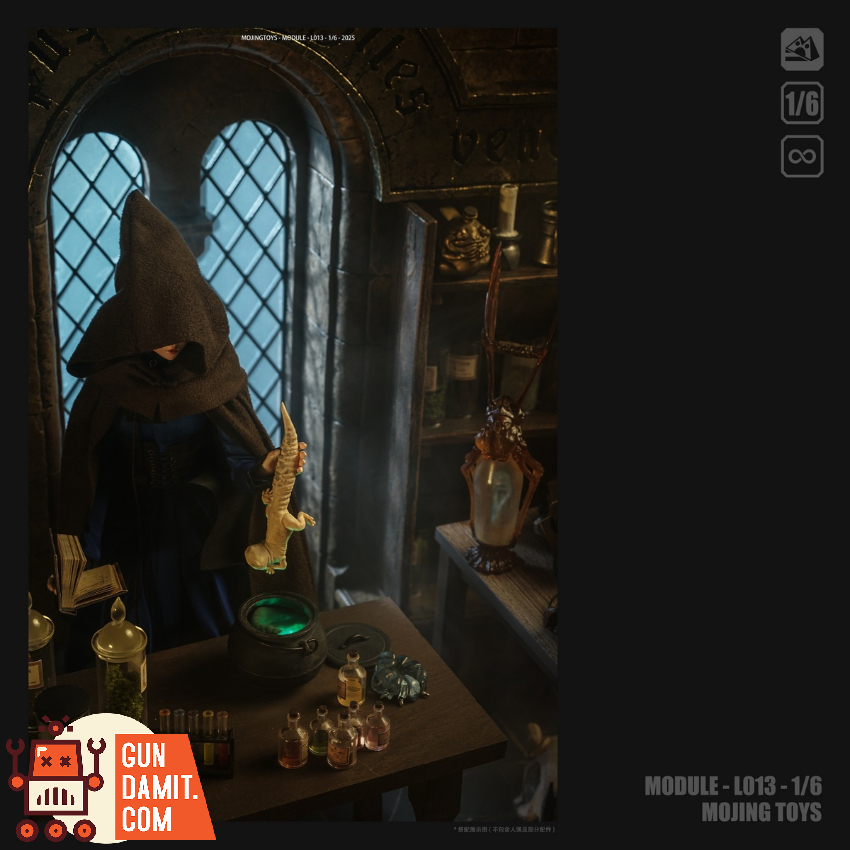 Mojing Toys 1/6 L013A Module Series Medieval Potion Room Scene Diorama - View 18 Mojing Toys 1/6 L013A Module Series Medieval Potion Room Scene Diorama - View 18