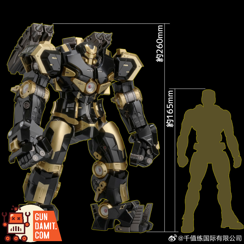 Sentinel Toys Iron Man Fighting Armor Hulkbuster Black Limited Ver. - View 5 Sentinel Toys Iron Man Fighting Armor Hulkbuster Black Limited Ver. - View 5