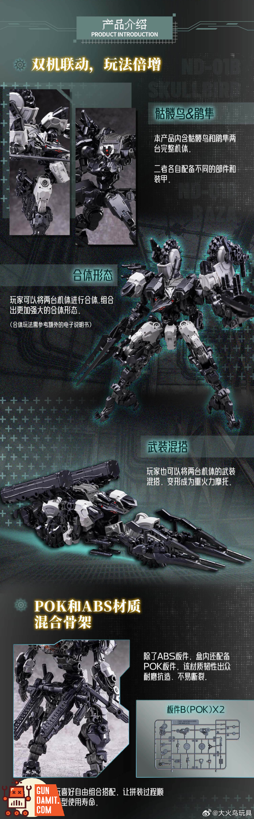 Big Firebird 1/60 ND-01B Future Vanguard Skull Bird & Baza Model Kit - View 5 Big Firebird 1/60 ND-01B Future Vanguard Skull Bird & Baza Model Kit - View 5