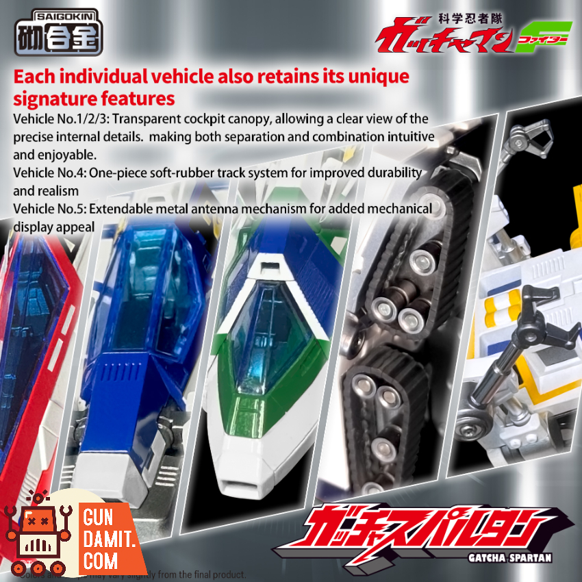 Shohoriku SK0159 Gatcha Spartan Gatchaman F Model Kit (with Alloy Parts) - View 7 Shohoriku SK0159 Gatcha Spartan Gatchaman F Model Kit (with Alloy Parts) - View 7