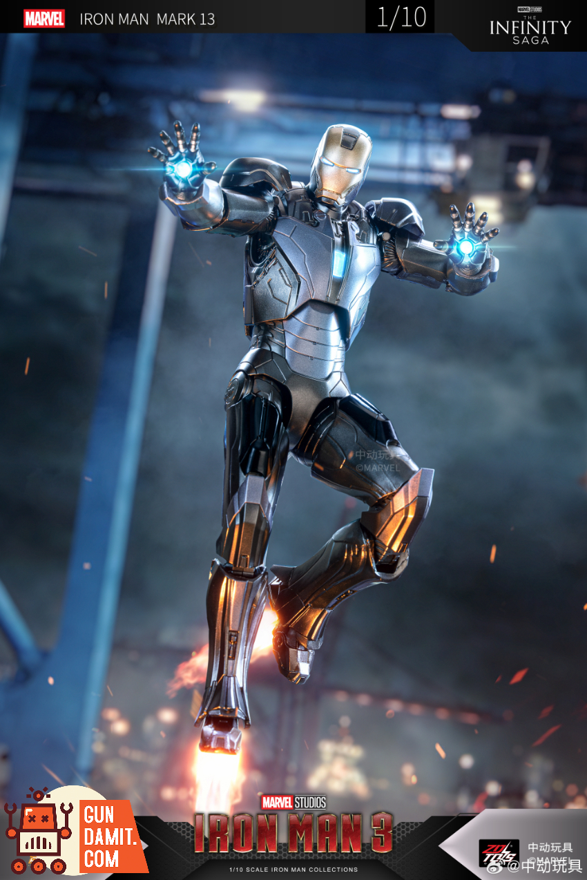 ZT Toys 1/10 Iron Man 3 MK13 - View 8 ZT Toys 1/10 Iron Man 3 MK13 - View 8