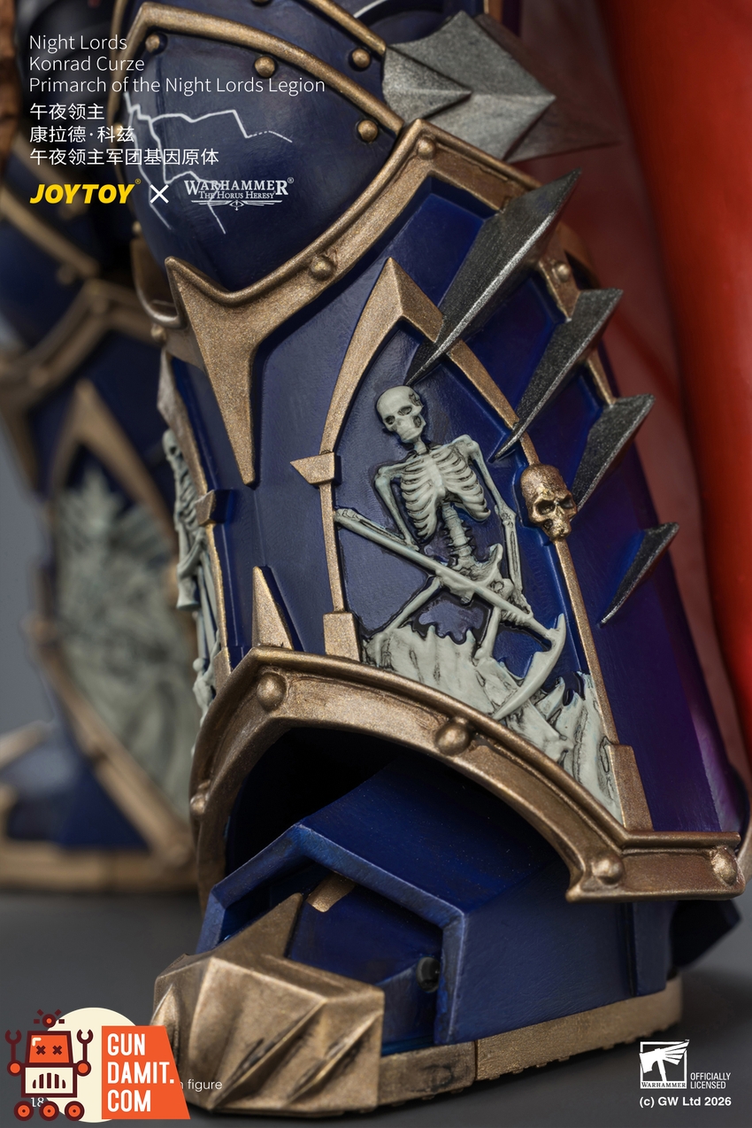 JoyToy JT04674 1/18 Warhammer The Horus Heresy Night Lords Konrad Curze Primarch of the Night Lords Legion - View 15 JoyToy JT04674 1/18 Warhammer The Horus Heresy Night Lords Konrad Curze Primarch of the Night Lords Legion - View 15