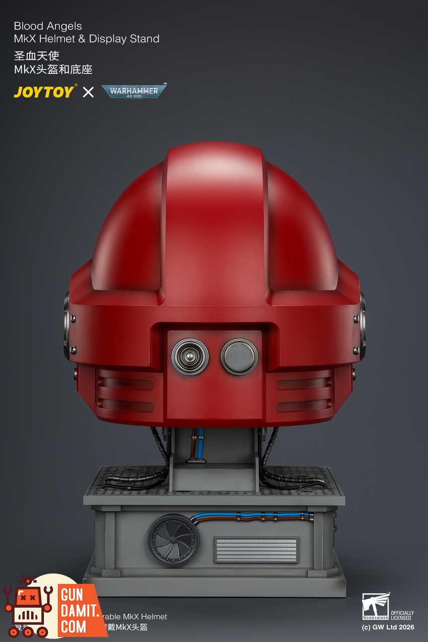 JoyToy JT04919 1/1 Warhammer 40K Blood Angels MkX Helmet & Display Stand - View 8 JoyToy JT04919 1/1 Warhammer 40K Blood Angels MkX Helmet & Display Stand - View 8