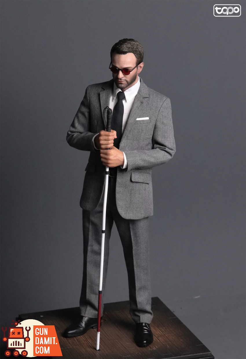 TOPO STUDIO 1/6 TP038 Daredevil Matt Murdock w/ HotToys Head Sculpt Clothing Set - View 6 TOPO STUDIO 1/6 TP038 Daredevil Matt Murdock w/ HotToys Head Sculpt Clothing Set - View 6