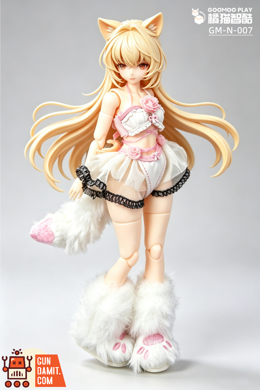 GOOMOO PLAY 1/12 GM-N-007 White Cat Girl Outfit Set - View 6 GOOMOO PLAY 1/12 GM-N-007 White Cat Girl Outfit Set - View 6