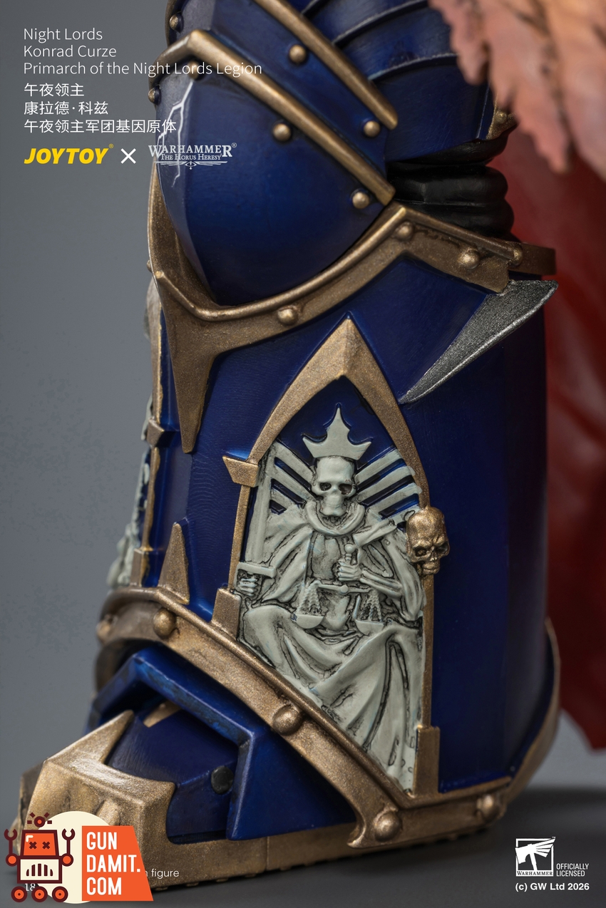 JoyToy JT04674 1/18 Warhammer The Horus Heresy Night Lords Konrad Curze Primarch of the Night Lords Legion - View 14 JoyToy JT04674 1/18 Warhammer The Horus Heresy Night Lords Konrad Curze Primarch of the Night Lords Legion - View 14
