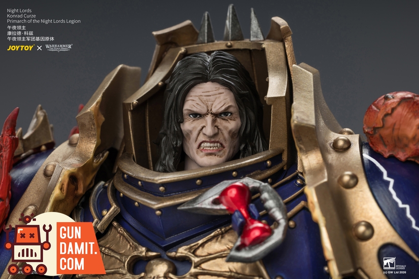 JoyToy JT04674 1/18 Warhammer The Horus Heresy Night Lords Konrad Curze Primarch of the Night Lords Legion - View 22 JoyToy JT04674 1/18 Warhammer The Horus Heresy Night Lords Konrad Curze Primarch of the Night Lords Legion - View 22