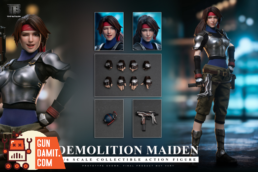 Toys Battalion 1/6 TB035 Demolition Maiden Final Fantasy Jessie Rasberry - View 2 Toys Battalion 1/6 TB035 Demolition Maiden Final Fantasy Jessie Rasberry - View 2