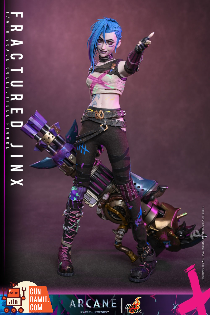 HotToys 1/6 TMS183 Arcane Fractured Jinx - View 5 HotToys 1/6 TMS183 Arcane Fractured Jinx - View 5