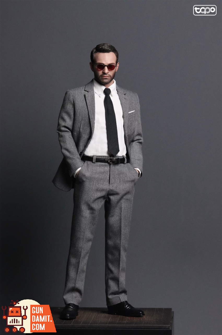 TOPO STUDIO 1/6 TP038 Daredevil Matt Murdock w/ HotToys Head Sculpt Clothing Set - View 2 TOPO STUDIO 1/6 TP038 Daredevil Matt Murdock w/ HotToys Head Sculpt Clothing Set - View 2