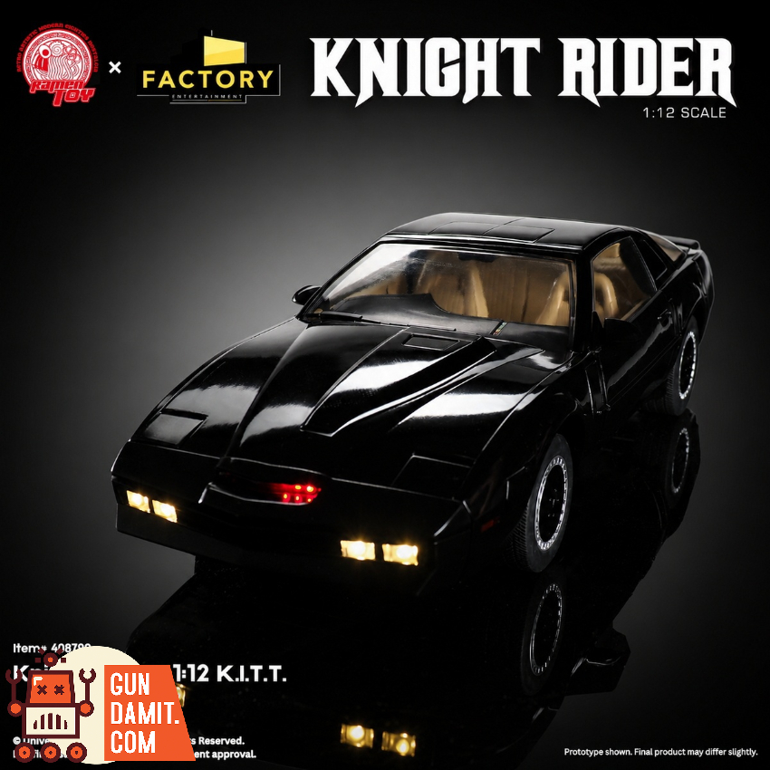 Ramen Toy 1/12 Official Licensed Knight Rider Michael Knight & KITT - View 1 Ramen Toy 1/12 Official Licensed Knight Rider Michael Knight & KITT - View 1