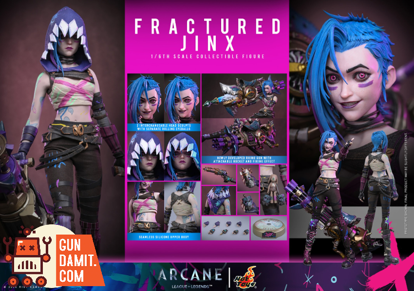 HotToys 1/6 TMS183 Arcane Fractured Jinx - View 13 HotToys 1/6 TMS183 Arcane Fractured Jinx - View 13