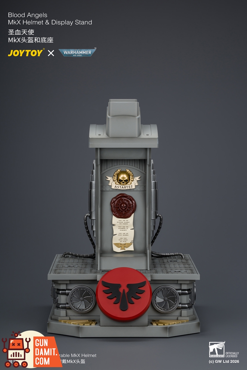 JoyToy JT04919 1/1 Warhammer 40K Blood Angels MkX Helmet & Display Stand - View 15 JoyToy JT04919 1/1 Warhammer 40K Blood Angels MkX Helmet & Display Stand - View 15
