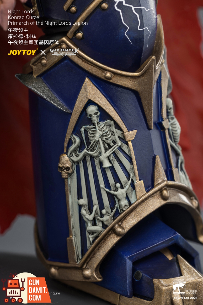JoyToy JT04674 1/18 Warhammer The Horus Heresy Night Lords Konrad Curze Primarch of the Night Lords Legion - View 13 JoyToy JT04674 1/18 Warhammer The Horus Heresy Night Lords Konrad Curze Primarch of the Night Lords Legion - View 13