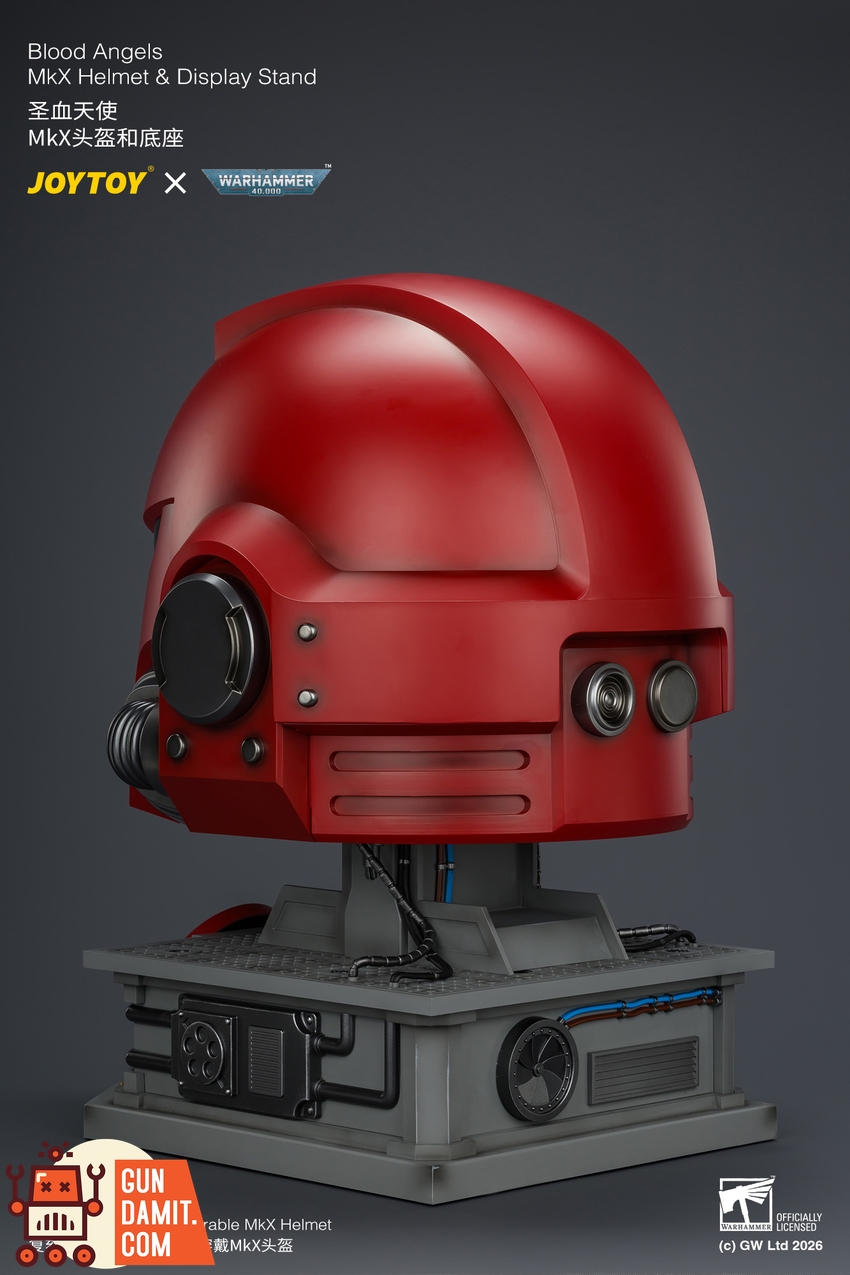 JoyToy JT04919 1/1 Warhammer 40K Blood Angels MkX Helmet & Display Stand - View 6 JoyToy JT04919 1/1 Warhammer 40K Blood Angels MkX Helmet & Display Stand - View 6