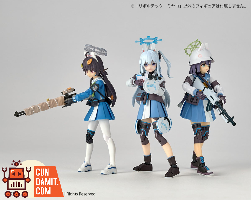 Kaiyodo Revoltech NR130 SRT Special Academy RABBIT Squad Leader Blue Archive Miyako - View 12 Kaiyodo Revoltech NR130 SRT Special Academy RABBIT Squad Leader Blue Archive Miyako - View 12