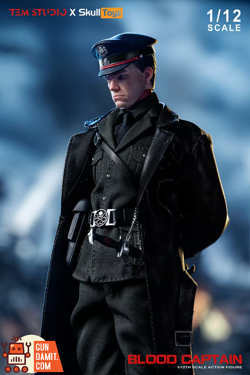 Tem Studio X Skull Toyz 1/12 TEMS007B Red Skull Blood Captain Johann Schmidt Black Uniform Version - View 5 Tem Studio X Skull Toyz 1/12 TEMS007B Red Skull Blood Captain Johann Schmidt Black Uniform Version - View 5