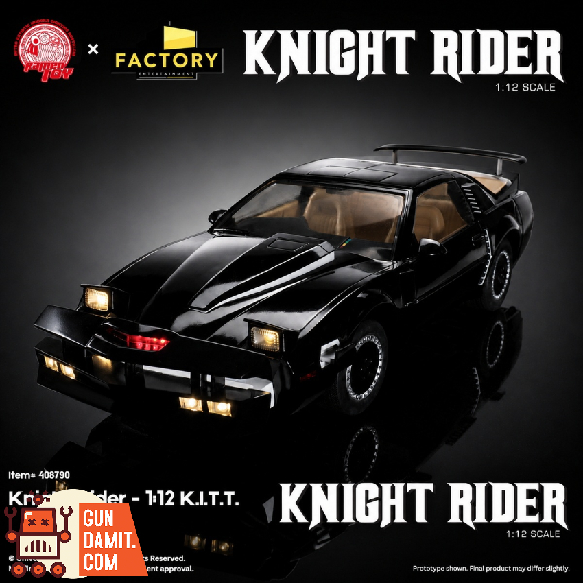 Ramen Toy 1/12 Official Licensed Knight Rider Michael Knight & KITT - View 3 Ramen Toy 1/12 Official Licensed Knight Rider Michael Knight & KITT - View 3