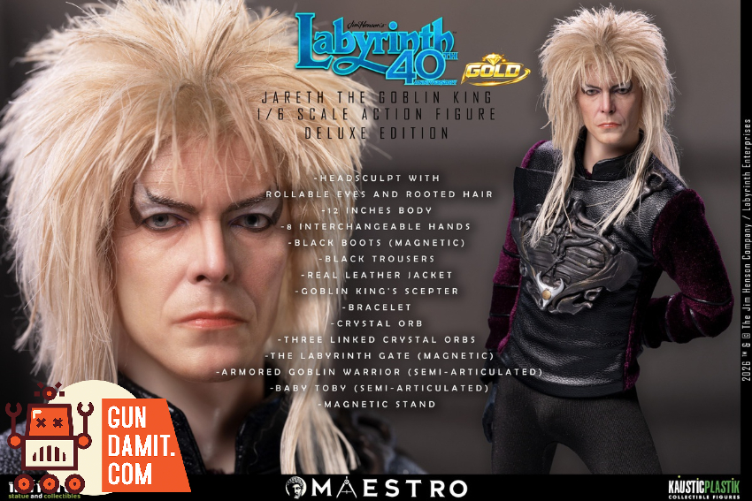 Infinite 1/6 Labyrinth Jareth The Goblin King Deluxe Gold Ver. - View 28 Infinite 1/6 Labyrinth Jareth The Goblin King Deluxe Gold Ver. - View 28
