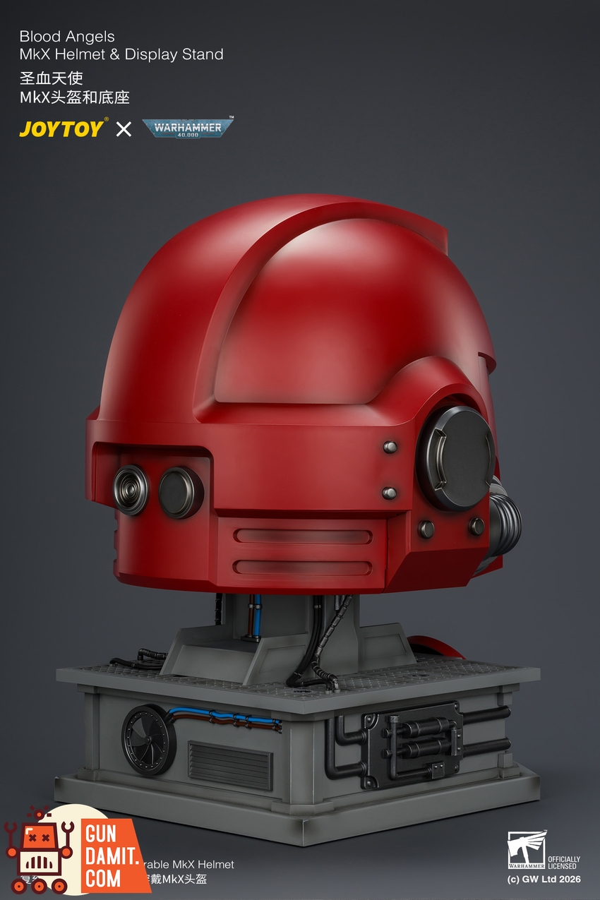 JoyToy JT04919 1/1 Warhammer 40K Blood Angels MkX Helmet & Display Stand - View 7 JoyToy JT04919 1/1 Warhammer 40K Blood Angels MkX Helmet & Display Stand - View 7
