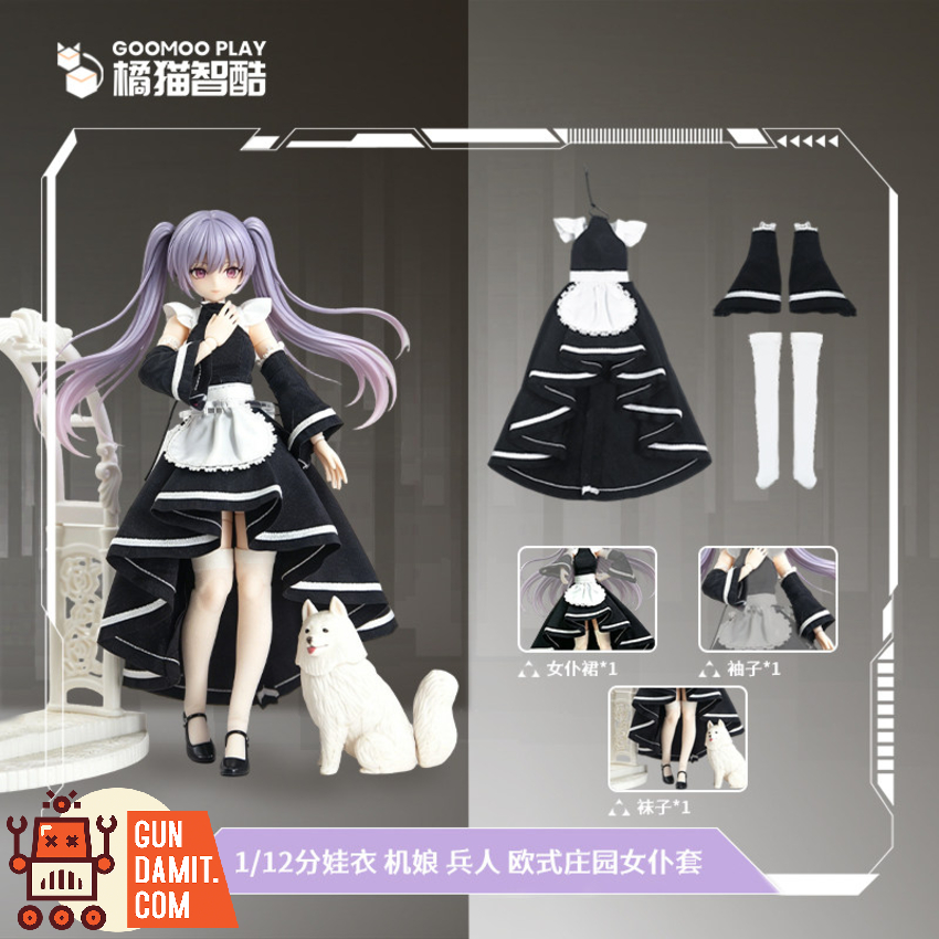 GOOMOO PLAY 1/12 GM-N-003 European Manor Maid Outfit Set White Bell Covenant - View 17 GOOMOO PLAY 1/12 GM-N-003 European Manor Maid Outfit Set White Bell Covenant - View 17