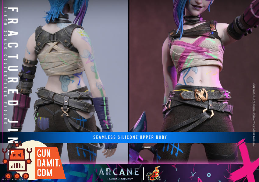 HotToys 1/6 TMS183 Arcane Fractured Jinx - View 7 HotToys 1/6 TMS183 Arcane Fractured Jinx - View 7