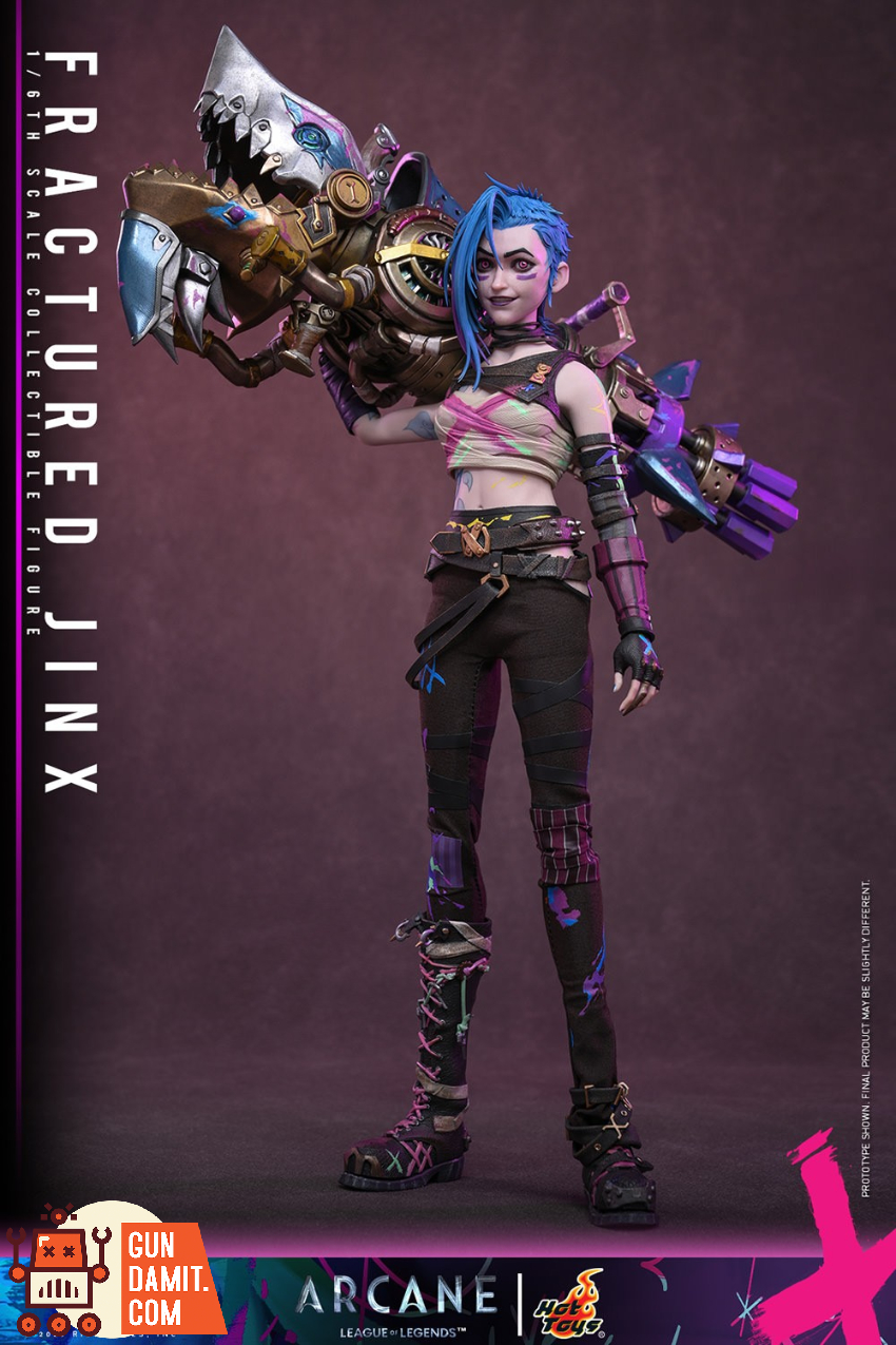 HotToys 1/6 TMS183 Arcane Fractured Jinx - View 6 HotToys 1/6 TMS183 Arcane Fractured Jinx - View 6