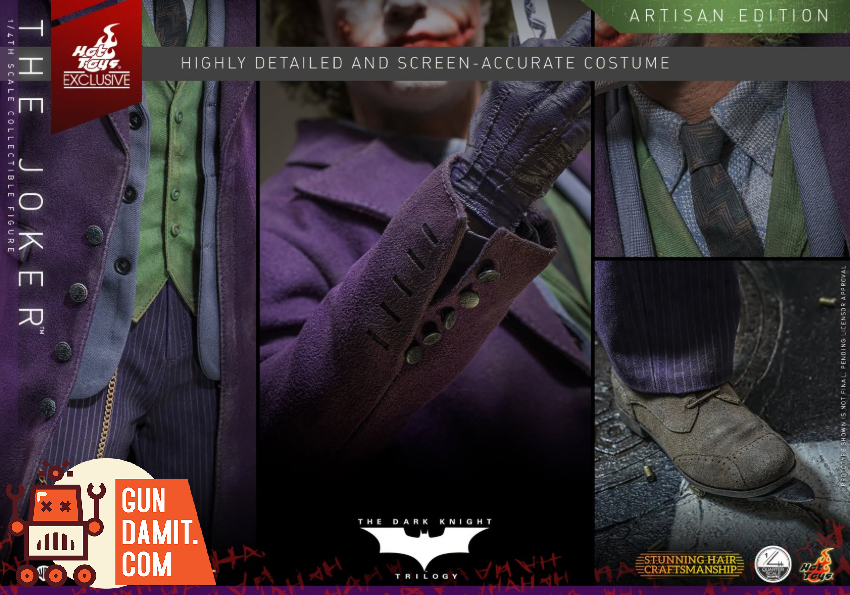 Hot Toys 1/4 QS028AE The Dark Knight The Joker 2.0 Artisan Ver. - View 4 Hot Toys 1/4 QS028AE The Dark Knight The Joker 2.0 Artisan Ver. - View 4