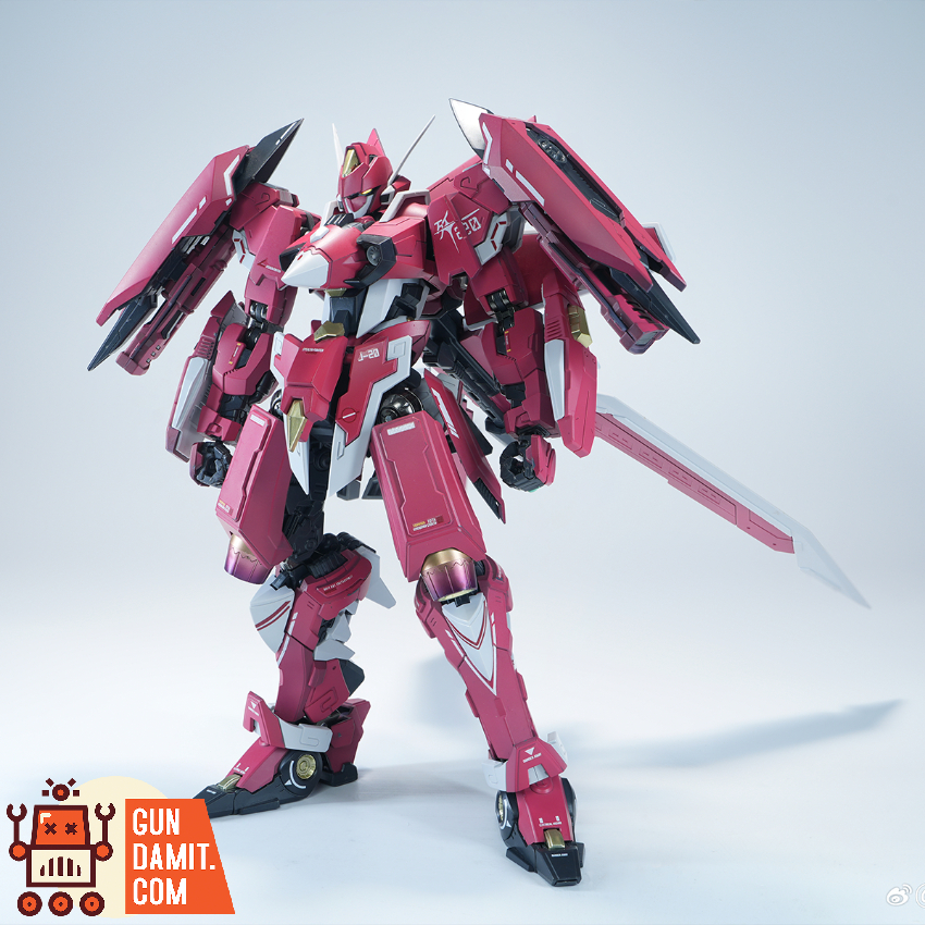 Play Club J-20 Dragon Soul Fighter Series Cangwei Vermilion Gild Red Pre-Painted Version Model Kit - View 10 Play Club J-20 Dragon Soul Fighter Series Cangwei Vermilion Gild Red Pre-Painted Version Model Kit - View 10