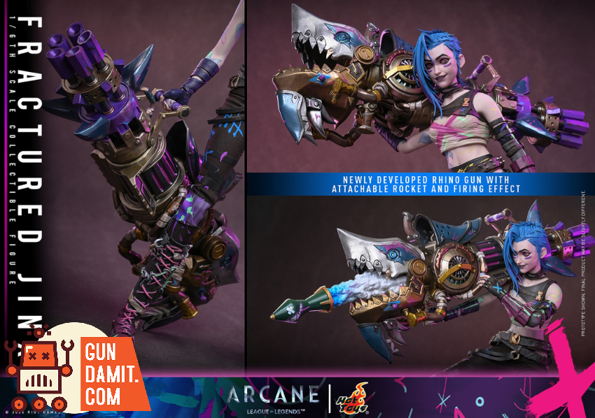 HotToys 1/6 TMS183 Arcane Fractured Jinx - View 12 HotToys 1/6 TMS183 Arcane Fractured Jinx - View 12
