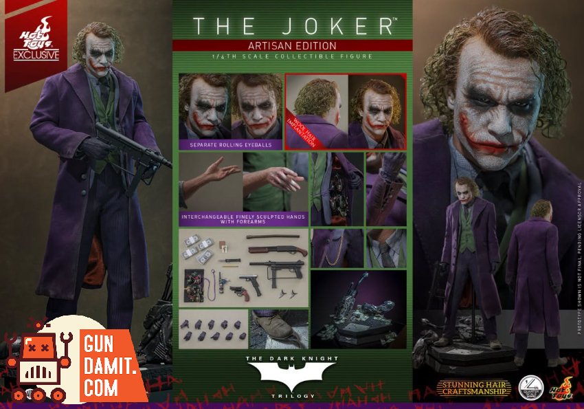 Hot Toys 1/4 QS028AE The Dark Knight The Joker 2.0 Artisan Ver. - View 1 Hot Toys 1/4 QS028AE The Dark Knight The Joker 2.0 Artisan Ver. - View 1