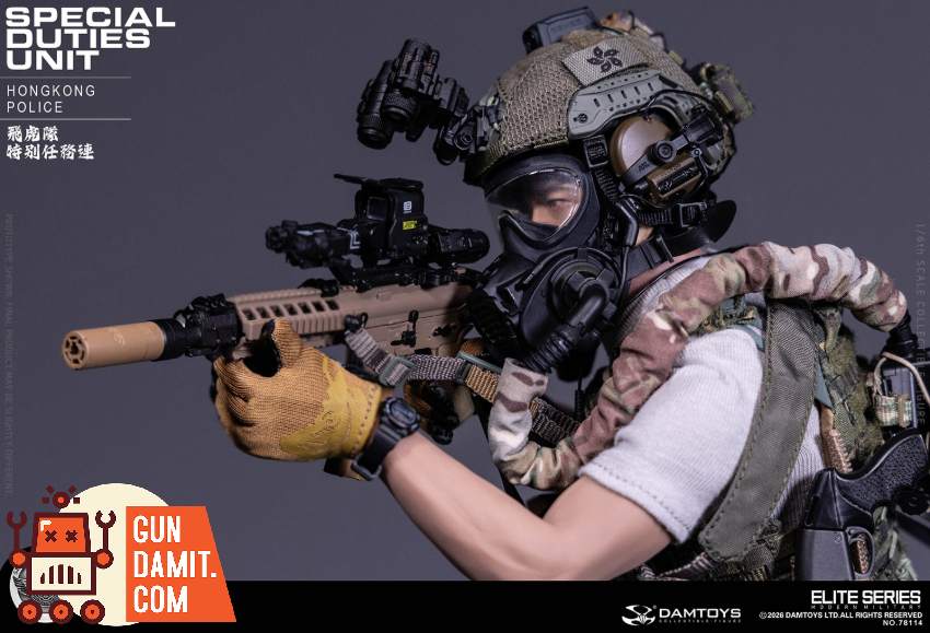 DAMTOYS 1/6 NO.78114 Hong Kong Police Special Duites Unit Assault Team Team Leader - View 8 DAMTOYS 1/6 NO.78114 Hong Kong Police Special Duites Unit Assault Team Team Leader - View 8