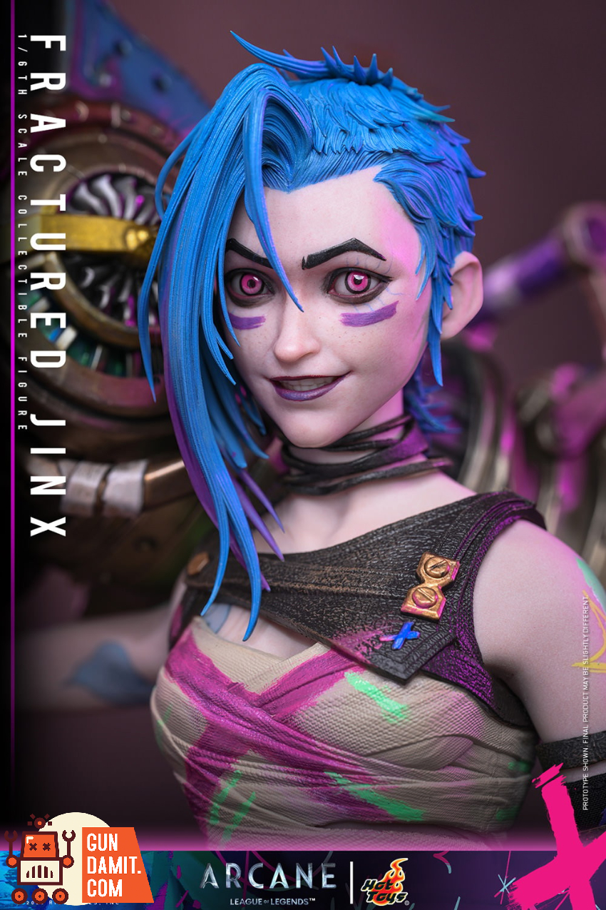 HotToys 1/6 TMS183 Arcane Fractured Jinx - View 4 HotToys 1/6 TMS183 Arcane Fractured Jinx - View 4