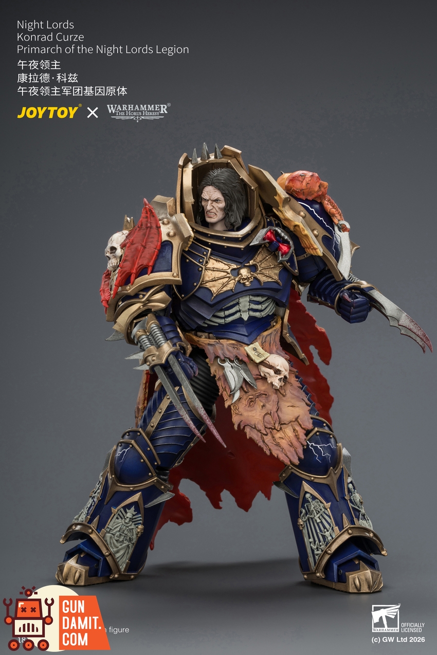JoyToy JT04674 1/18 Warhammer The Horus Heresy Night Lords Konrad Curze Primarch of the Night Lords Legion - View 18 JoyToy JT04674 1/18 Warhammer The Horus Heresy Night Lords Konrad Curze Primarch of the Night Lords Legion - View 18